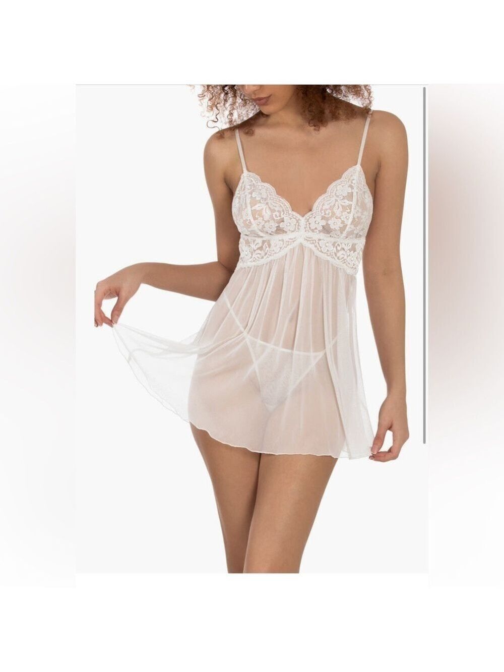 Sheer Lace Babydoll Lingerie - Picture 1 of 1